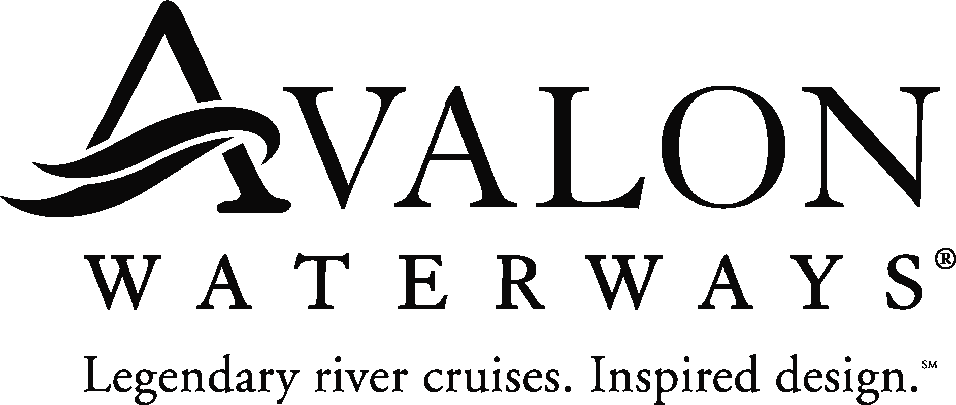 Avalon Waterways Black Logo Vector Logo
